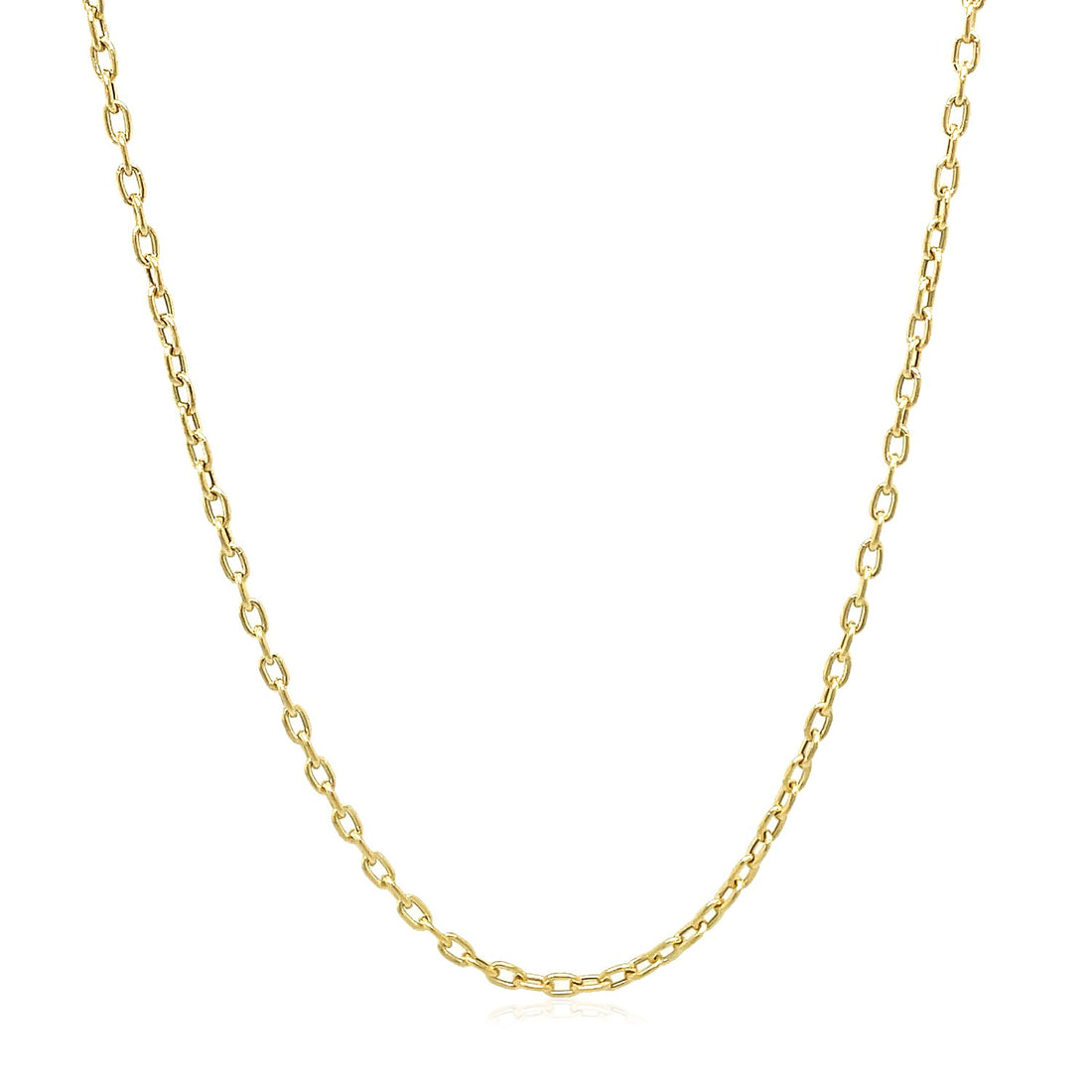 Cadena de cable extensible doble en oro amarillo de 14 k (1,80 mm)
