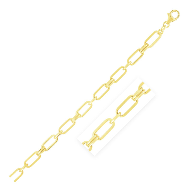 14k Yellow Gold High Polish Chain Bracelets by Cavero Jewelerz 