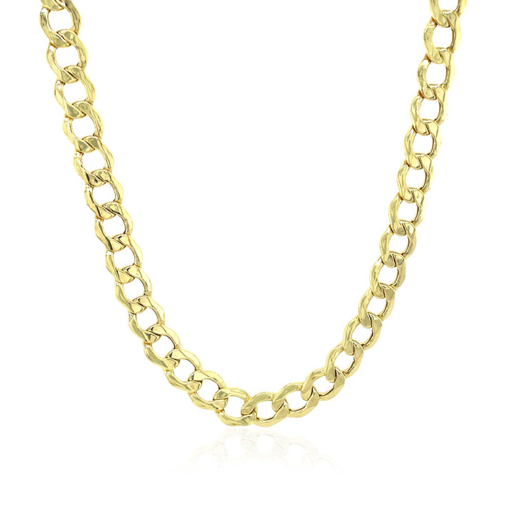 Cadena de eslabones de oro amarillo de 10 k (5,30 mm)
