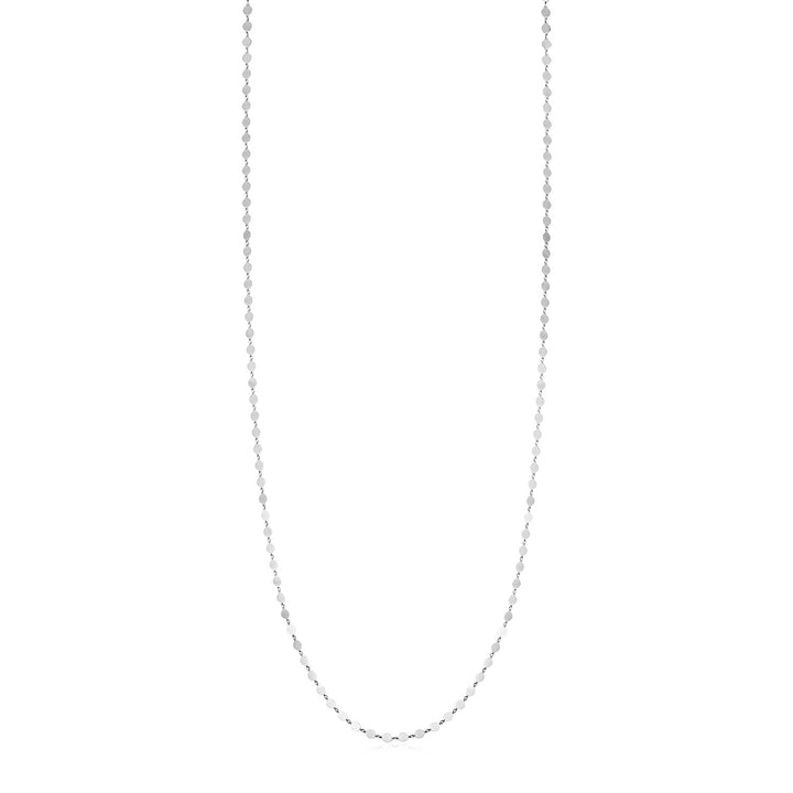 Collar de eslabones de espejo de plata de ley