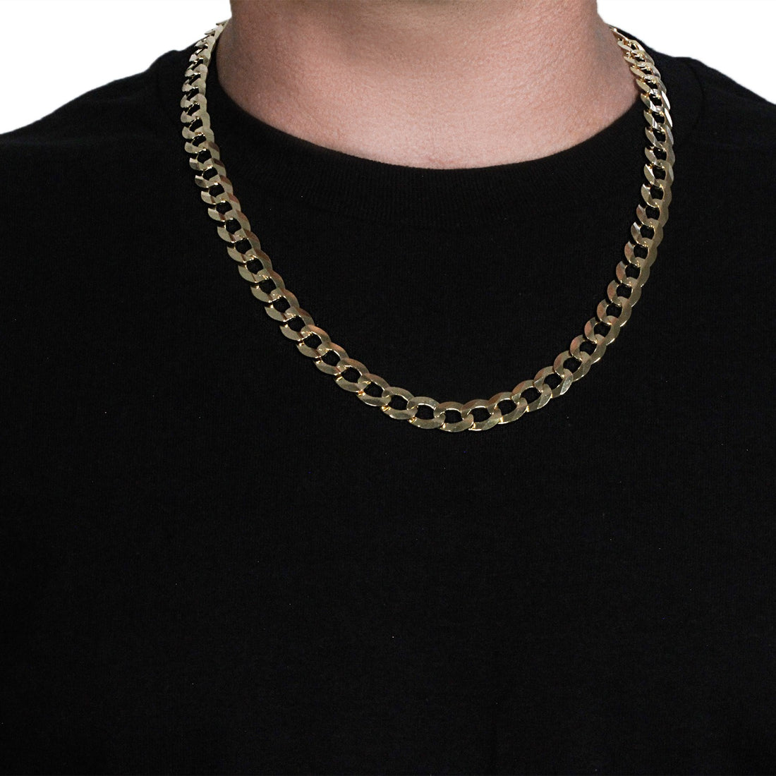 Cadena de eslabones macizos en oro amarillo de 14 k (11,23 mm)