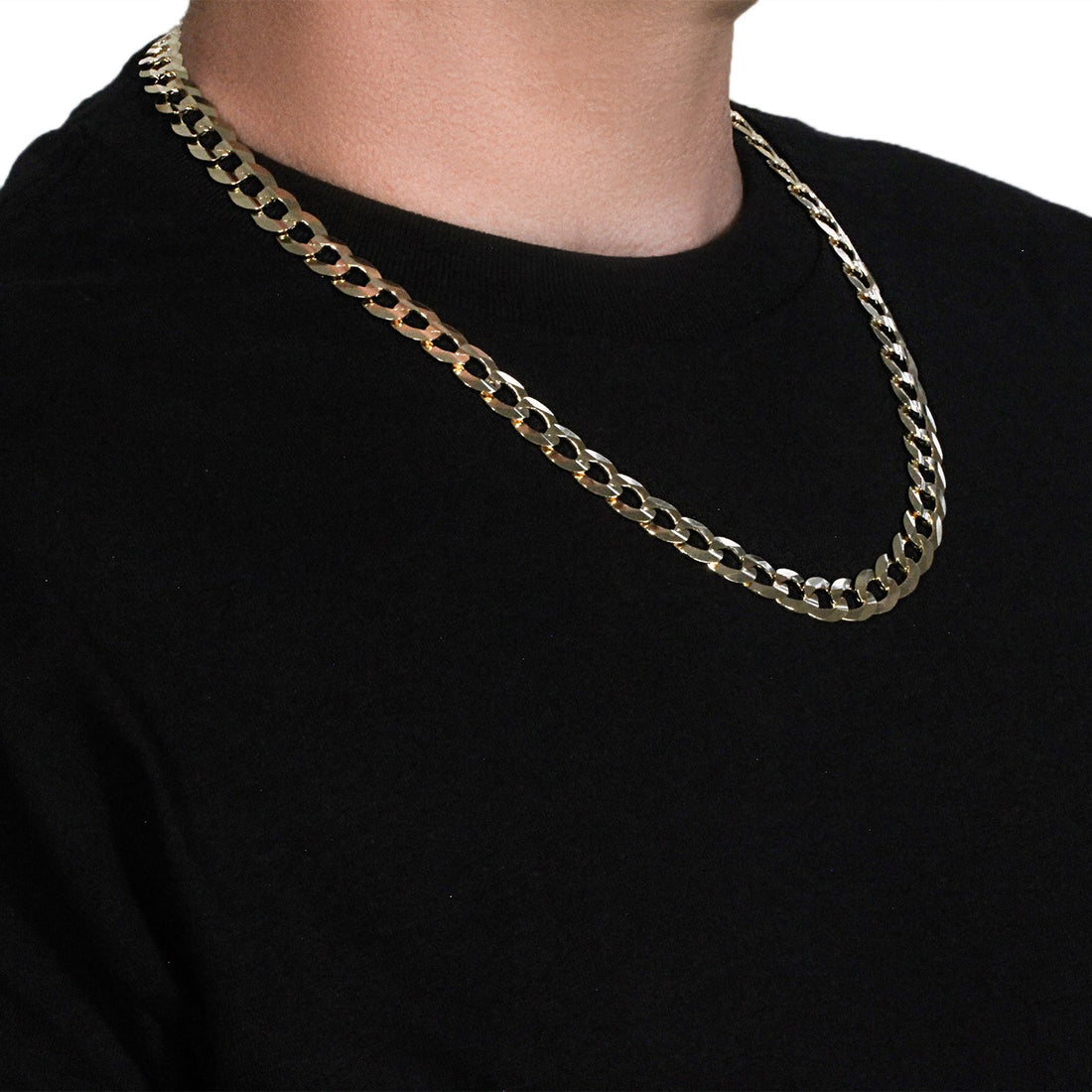 Cadena de eslabones macizos en oro amarillo de 14 k (11,23 mm)