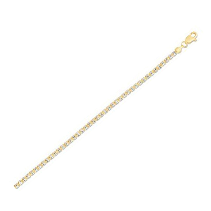 Cadena Ice Barrel en oro amarillo de 14 k (2,70 mm)