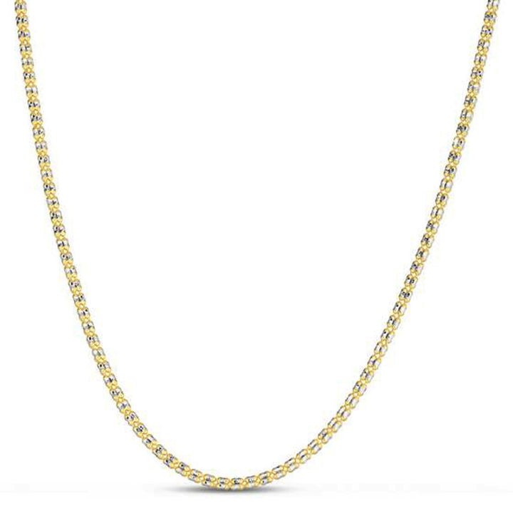 Cadena Ice Barrel en oro amarillo de 14 k (2,70 mm)