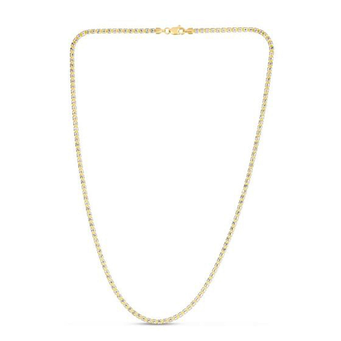 Cadena Ice Barrel en oro amarillo de 14 k (2,70 mm)