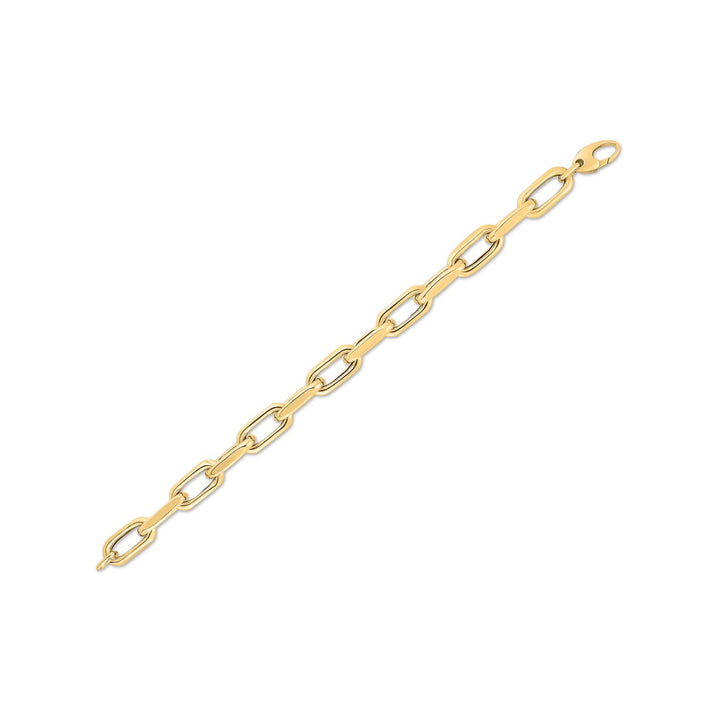 Pulsera de eslabones tipo cable franceses en oro amarillo de 14 k (9,00 mm)