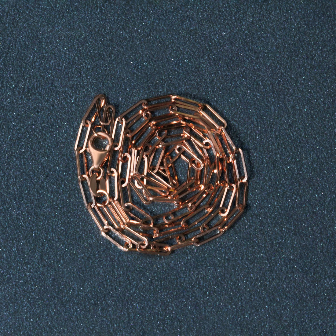 Cadena delicada con clip de oro rosa de 14 quilates (2,10 mm)
