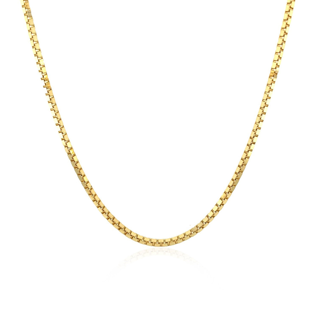 Cadena clásica de oro amarillo de 10 k (1,40 mm)